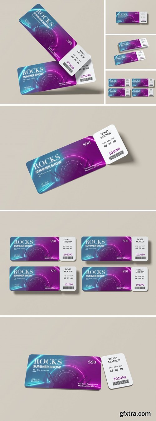 Event Ticket Mockup QBPM92G