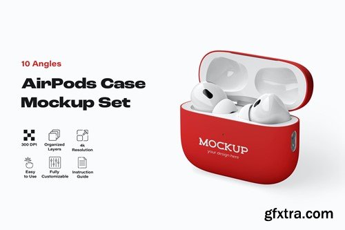 AirPods Pro Case Mockup Set 42FHES8 AirPods Pro Case Mockup Set 42FHES8