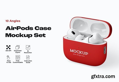 AirPods Pro Case Mockup Set 42FHES8 AirPods Pro Case Mockup Set 42FHES8