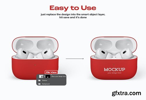 AirPods Pro Case Mockup Set 42FHES8 AirPods Pro Case Mockup Set 42FHES8