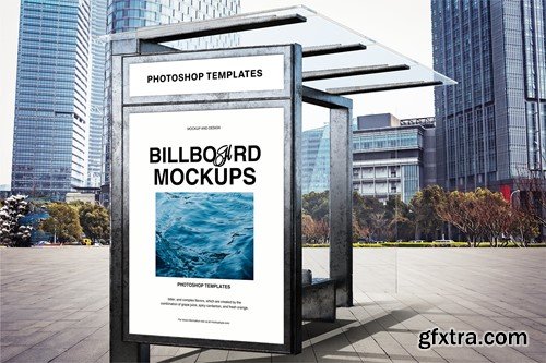 Poster Billboard Station Mockup TMJ9Z48 Poster Billboard Station Mockup TMJ9Z48