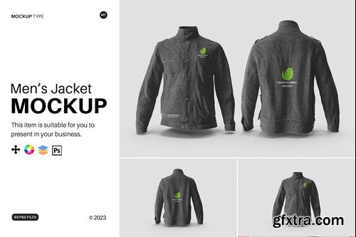 Mens Jacket Mockup M8CTL6M Mens Jacket Mockup M8CTL6M