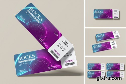 Event Ticket Mockup QBPM92G