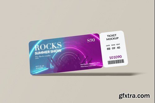 Event Ticket Mockup QBPM92G