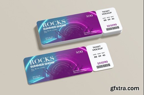 Event Ticket Mockup QBPM92G