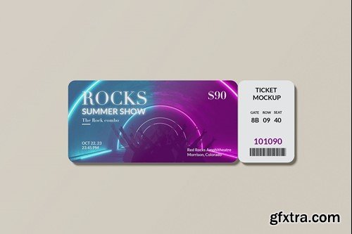 Event Ticket Mockup QBPM92G