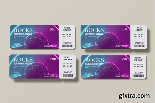 Event Ticket Mockup QBPM92G