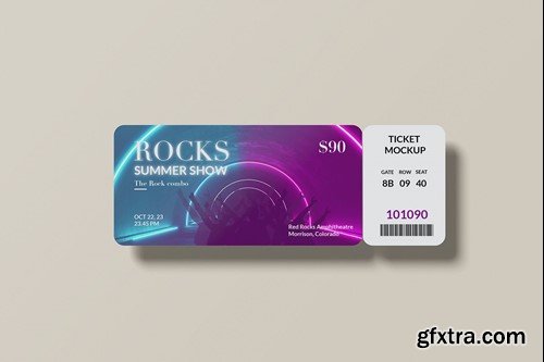 Event Ticket Mockup QBPM92G