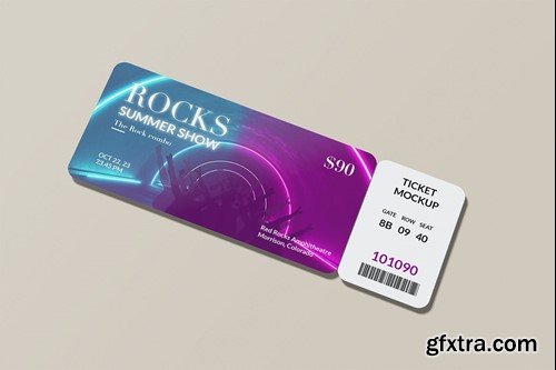 Event Ticket Mockup QBPM92G