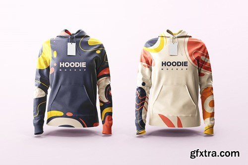 Fitted Hoodie Mockup BBZXLRJ Fitted Hoodie Mockup BBZXLRJ