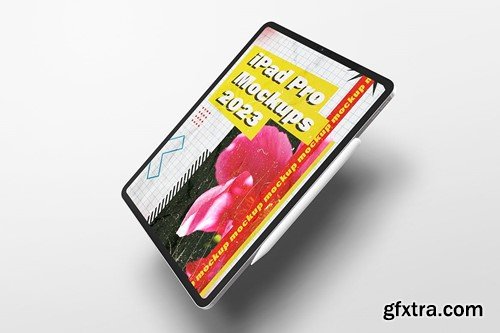 Silver iPad Pro With Stylus Pen Mockup YFAM4NR Silver iPad Pro With Stylus Pen Mockup YFAM4NR