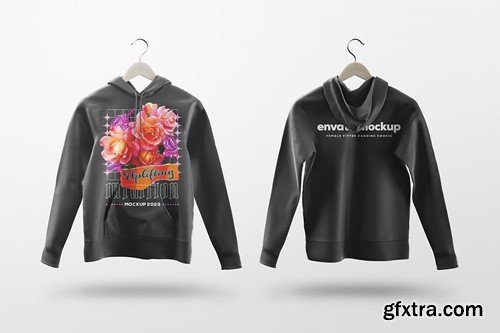 Female Fitted Hanging Hoodie Mockup GR3BBP3 Female Fitted Hanging Hoodie Mockup GR3BBP3