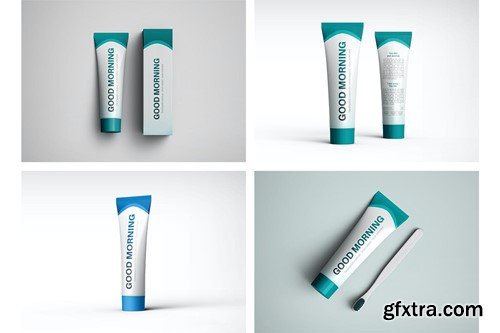 Toothpaste Tube Mockup ERT5EFB Toothpaste Tube Mockup ERT5EFB