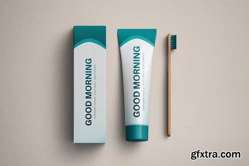 Toothpaste Tube Mockup ERT5EFB Toothpaste Tube Mockup ERT5EFB