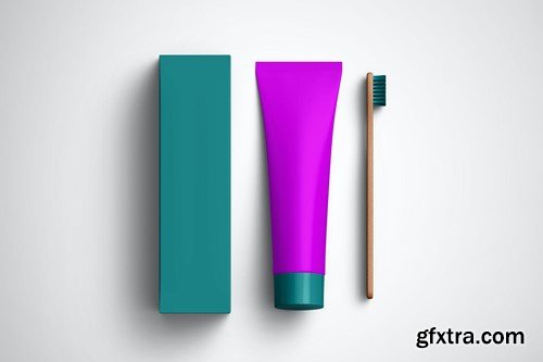 Toothpaste Tube Mockup ERT5EFB Toothpaste Tube Mockup ERT5EFB