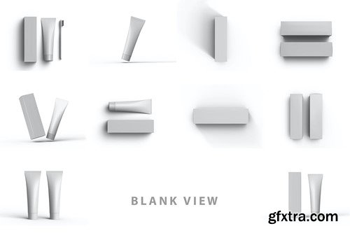 Toothpaste Tube Mockup ERT5EFB Toothpaste Tube Mockup ERT5EFB