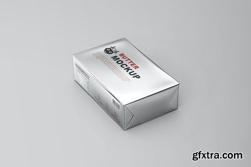Butter Foil Packaging Mockups 7C5R2BQ Butter Foil Packaging Mockups 7C5R2BQ