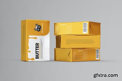Butter Foil Packaging Mockups 7C5R2BQ Butter Foil Packaging Mockups 7C5R2BQ