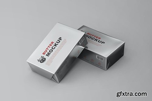 Butter Foil Packaging Mockups 7C5R2BQ Butter Foil Packaging Mockups 7C5R2BQ