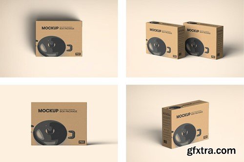 Fry Pan Box Packaging Mockup 9TKBSCM Fry Pan Box Packaging Mockup 9TKBSCM