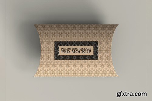 Kraft Paper Pillow Box Mockups JDNCAEV Kraft Paper Pillow Box Mockups JDNCAEV