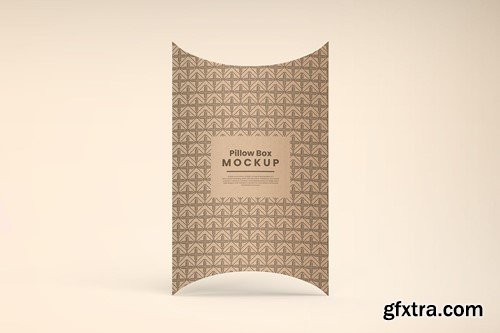 Kraft Paper Pillow Box Mockups JDNCAEV Kraft Paper Pillow Box Mockups JDNCAEV