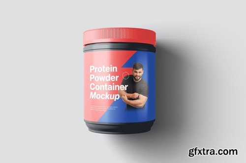 Protein Powder Container Mockups 3F8UQX6 Protein Powder Container Mockups 3F8UQX6