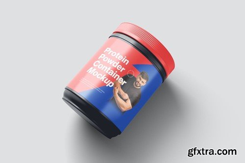 Protein Powder Container Mockups 3F8UQX6 Protein Powder Container Mockups 3F8UQX6