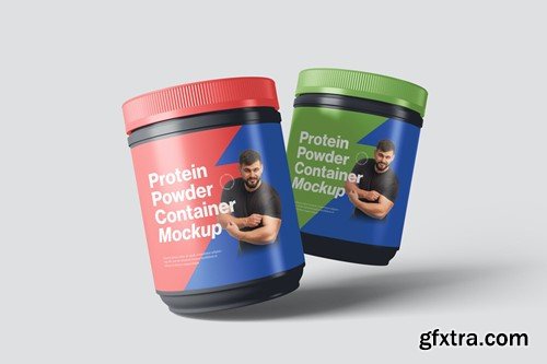 Protein Powder Container Mockups 3F8UQX6 Protein Powder Container Mockups 3F8UQX6