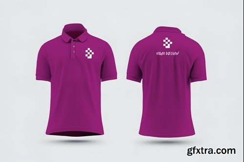 Polo T-Shirt Mockup Front and Back PSD Mockup VNMKGA9 Polo T-Shirt Mockup Front and Back PSD Mockup VNMKGA9