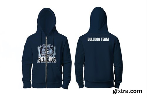 Hoodie Zipper Front & Back PSD Mockup 7FUD2LD Hoodie Zipper Front & Back PSD Mockup 7FUD2LD
