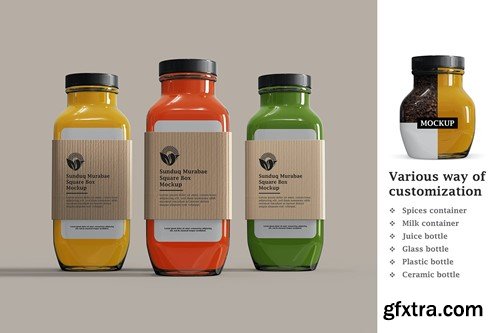 Glass Bottle Mockup KWGLENW Glass Bottle Mockup KWGLENW