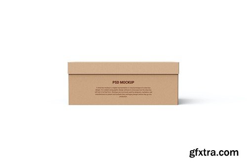 Kraft shoe box mockup YK7LY8D Kraft shoe box mockup YK7LY8D