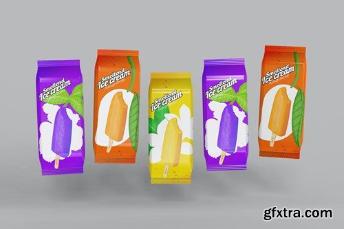Ice Cream Packaging Mockup 9RKQRUF Ice Cream Packaging Mockup 9RKQRUF