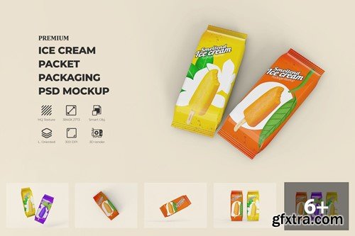 Ice Cream Packaging Mockup 9RKQRUF Ice Cream Packaging Mockup 9RKQRUF