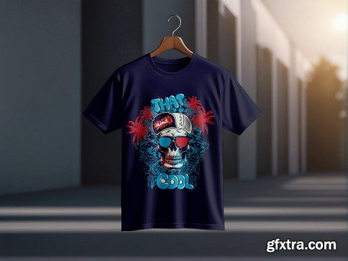 Hanging Round Neck T-shirt Mockup GDWBW6J Hanging Round Neck T-shirt Mockup GDWBW6J