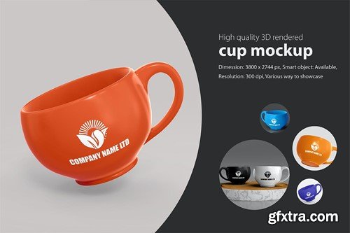 Realistic Tea Cup Mockup 9YN6NXA Realistic Tea Cup Mockup 9YN6NXA