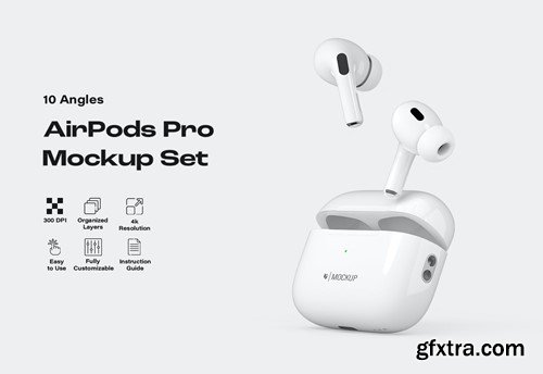 AirPods Pro Mockup Set N42X9A2 AirPods Pro Mockup Set N42X9A2