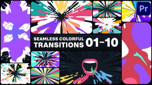 Videohive - Seamless Colorful Transitions for Premiere Pro - 47639298 - 47639298
