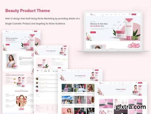 Beautify - Landing Page Design For cosmetic products Ui8.net
