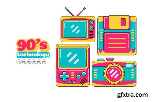 90s Technology Vector Pack #02 DL4NGKH 90s Technology Vector Pack #02 DL4NGKH