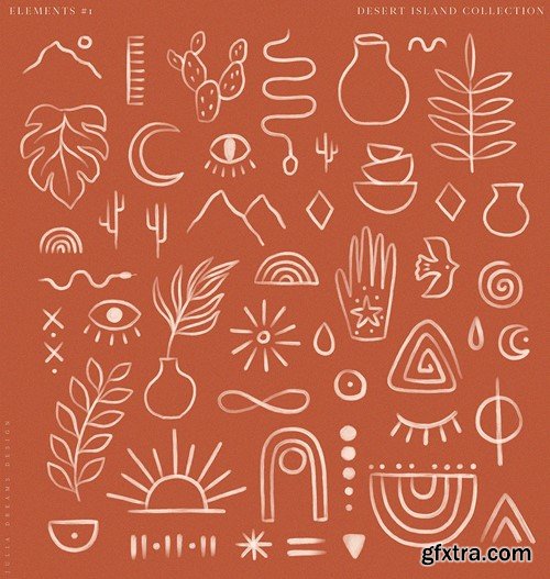 Desert Island Modern Boho Collection KKGCSDB Desert Island Modern Boho Collection KKGCSDB