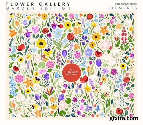 Flower Gallery Garden Edition Floral Illustrations N65C5KX Flower Gallery Garden Edition Floral Illustrations N65C5KX