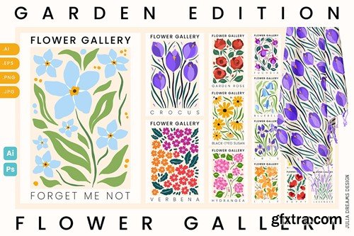Flower Gallery Garden Edition Floral Illustrations N65C5KX Flower Gallery Garden Edition Floral Illustrations N65C5KX