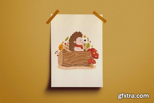 Autumn Animal Vector Clipart Pack 3Y3JL9L Autumn Animal Vector Clipart Pack 3Y3JL9L