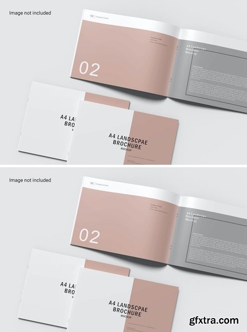 Opened Closed Landscape Brochure Mockup NX9CCWX