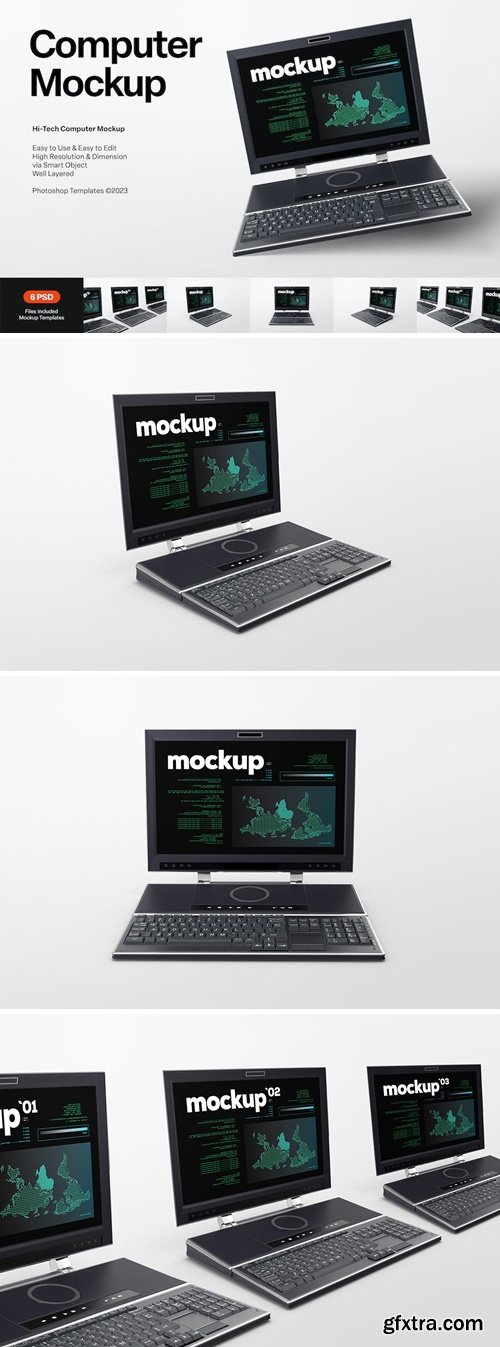 Hi-Tech Computer Mockup SK2SKVV