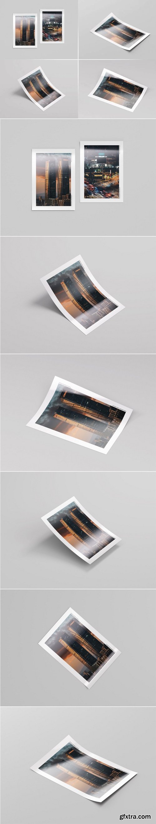 Realistic A4 Paper PSD Mockups Templates