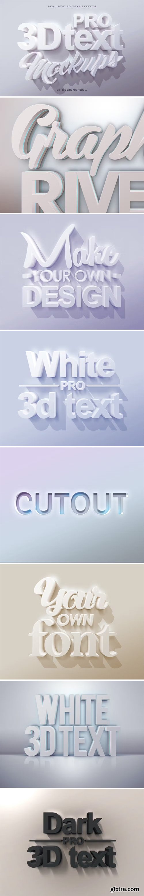 Pro 3D Text Mockups for Photoshop [Re-Up]