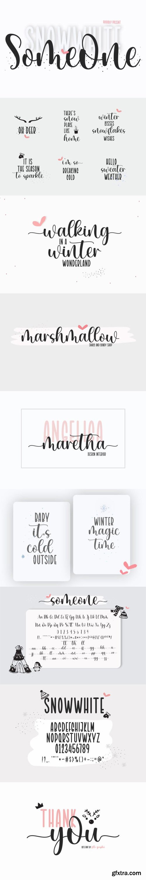 Someone Snowwhite Font Duo